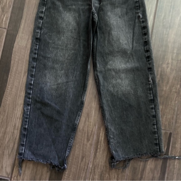 Free People Frank Dad Straight Leg Jeans in Inky Black Sz 26 - Picture 3 of 6